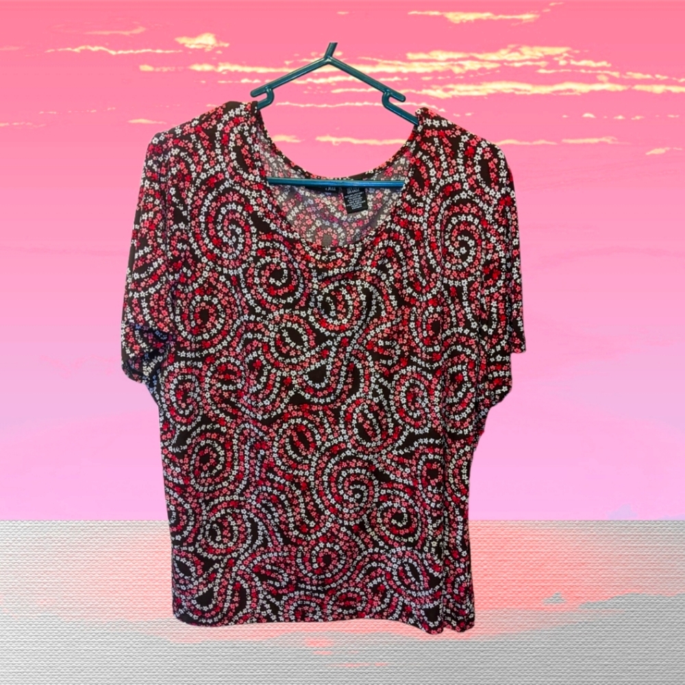 EUC EAST 5TH WOMEN'S FLORAL TOP SIZE 1X
